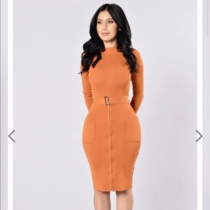 Fashion Nova Minimalist Effect Midi Dress